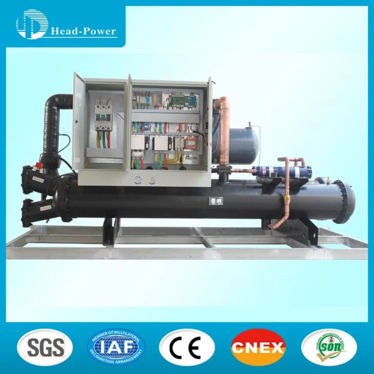 100 Ton Water Cooled Screw Chiller With Two Refrigeration Circuit